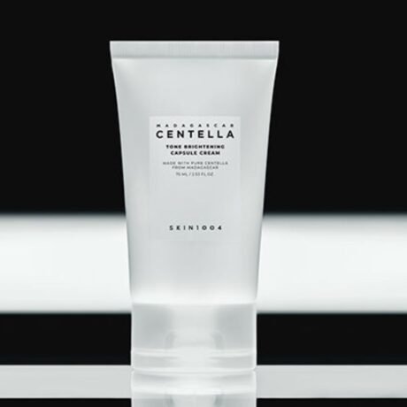 SKIN1004 Madagascar Centella Tone Brightening Capsule Cream 75ml – Brightening cream with Centella Asiatica, niacinamide, and brightening capsules to even skin tone and reduce dark spots.